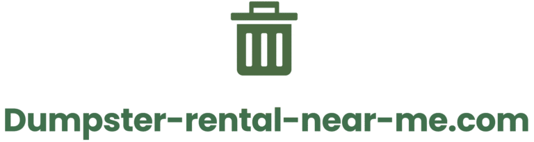 Dumpster rental directory logo showing a clean and simple dumpster icon